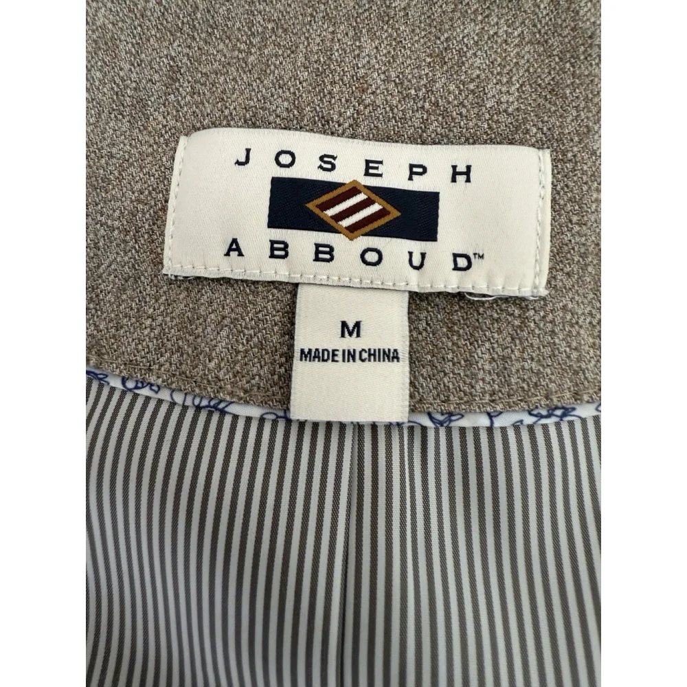 Joseph Abboud Vest Button Up Formal‎ Wear Waist Cost Tan Beige Size Medium